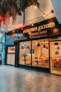 Exterior of Healthy Eaters Rum Bar unit in Market Row