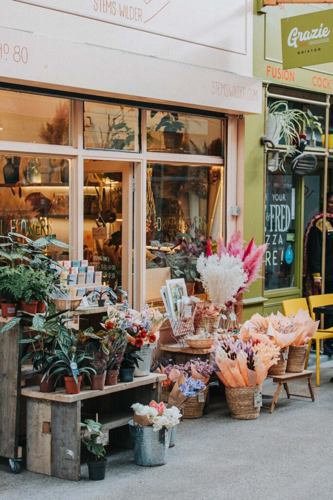 Flower shop in Brixton Village