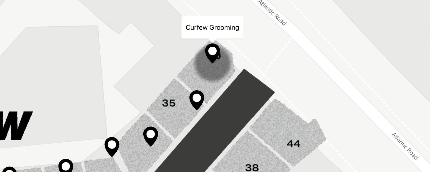 Curfew Grooming map
